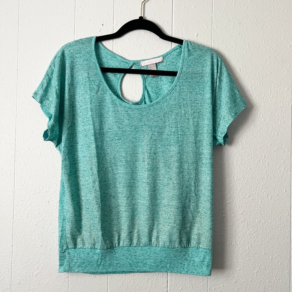 Weavers Womens Top Medium Y2K Relaxed Flowy Minimalist Stretch Lightweight